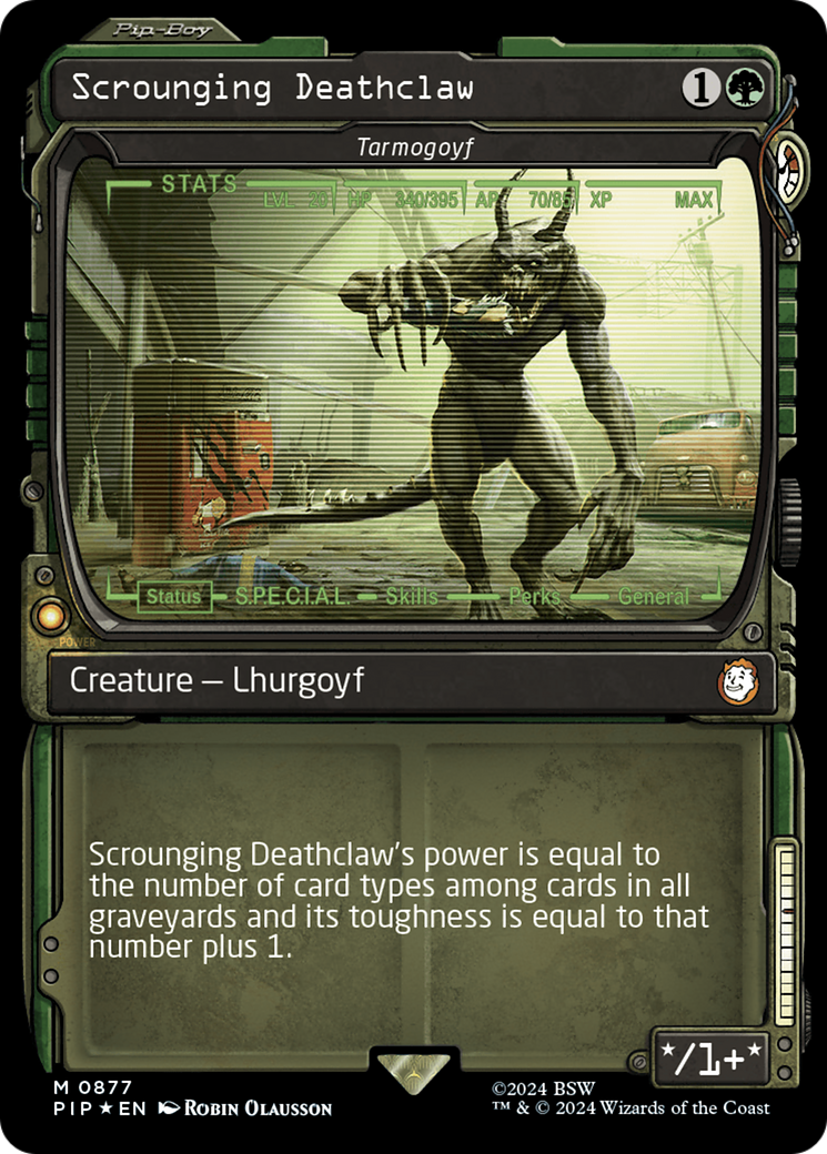 Scrounging Deathclaw - Tarmogoyf (Showcase) (Surge Foil) [Fallout] | Gear Gaming Bentonville