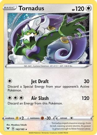 Tornadus (142/185) (Cosmos Holo) [Sword & Shield: Vivid Voltage] | Gear Gaming Bentonville