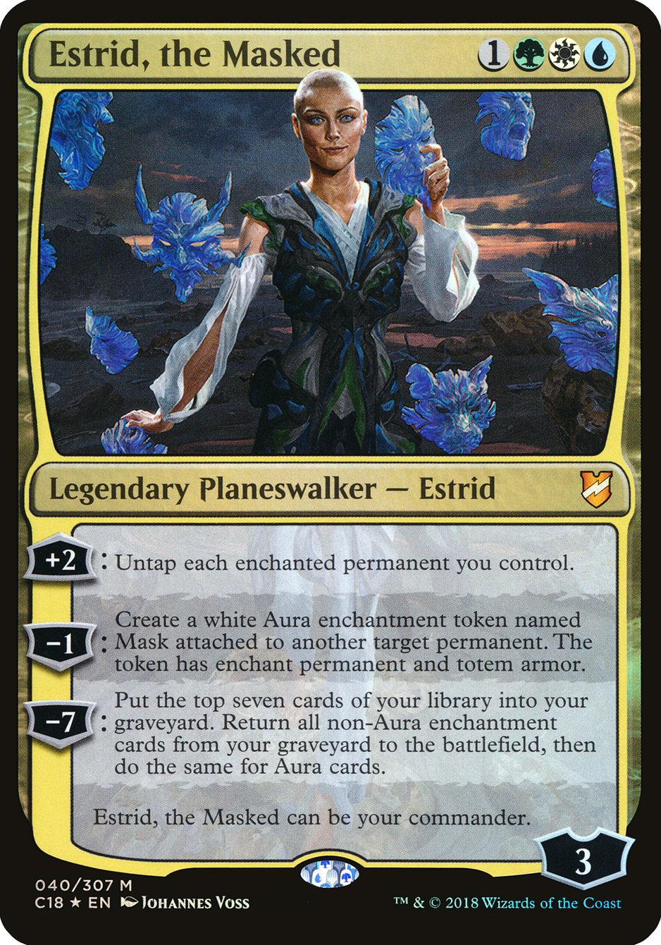 Estrid, the Masked (Oversized) [Commander 2018 Oversized] | Gear Gaming Bentonville