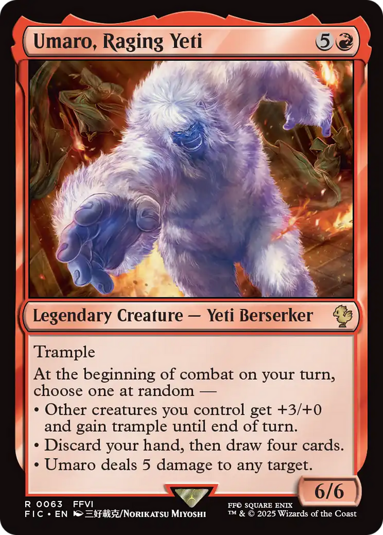 Umaro, Raging Yeti [FINAL FANTASY Commander] | Gear Gaming Bentonville