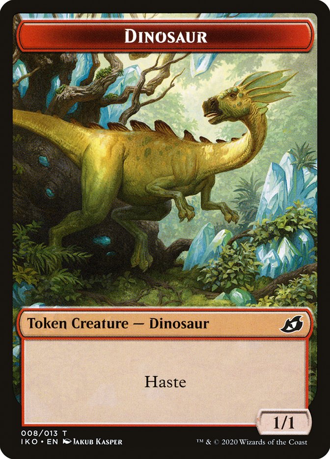 Dinosaur Token [Ikoria: Lair of Behemoths Tokens] | Gear Gaming Bentonville
