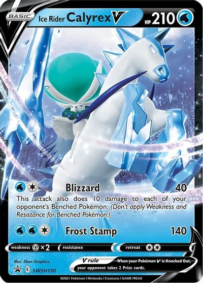 Ice Rider Calyrex V (SWSH130) (Jumbo Card) [Sword & Shield: Black Star Promos] | Gear Gaming Bentonville