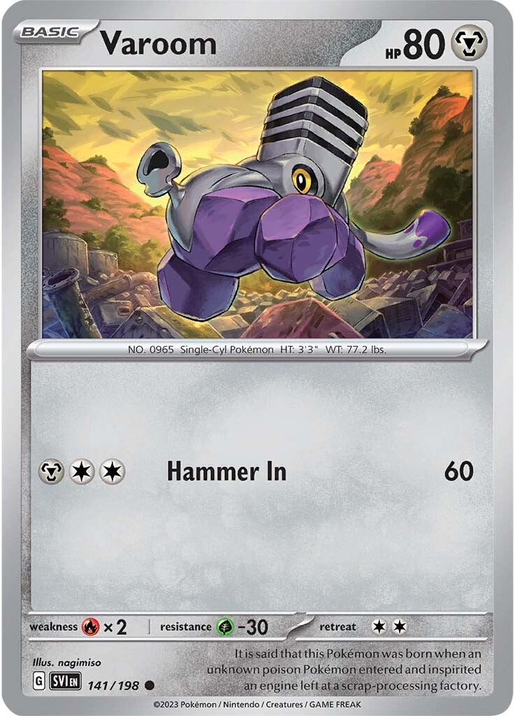 Varoom (141/198) [Scarlet & Violet: Base Set] | Gear Gaming Bentonville