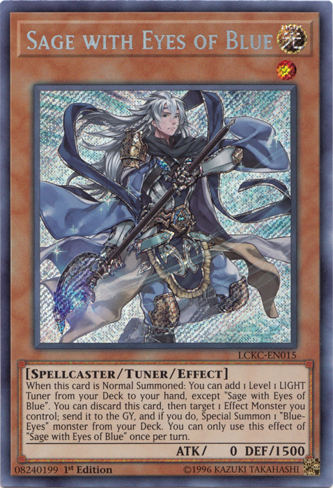 Sage with Eyes of Blue [LCKC-EN015] Secret Rare | Gear Gaming Bentonville