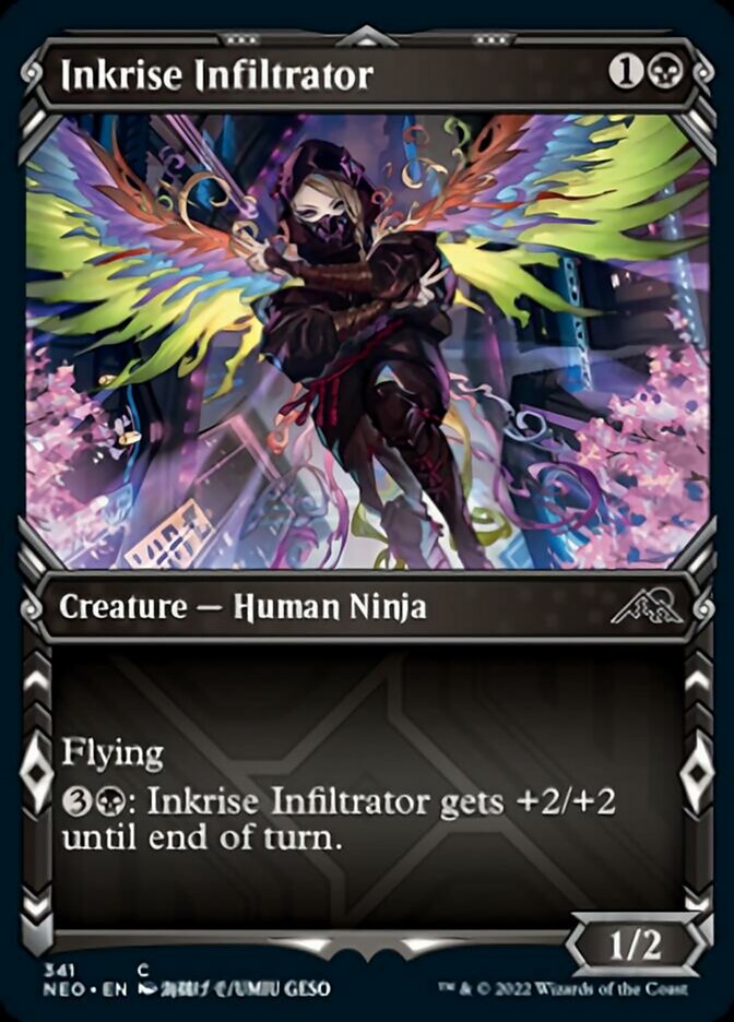 Inkrise Infiltrator (Showcase Ninja) [Kamigawa: Neon Dynasty] | Gear Gaming Bentonville