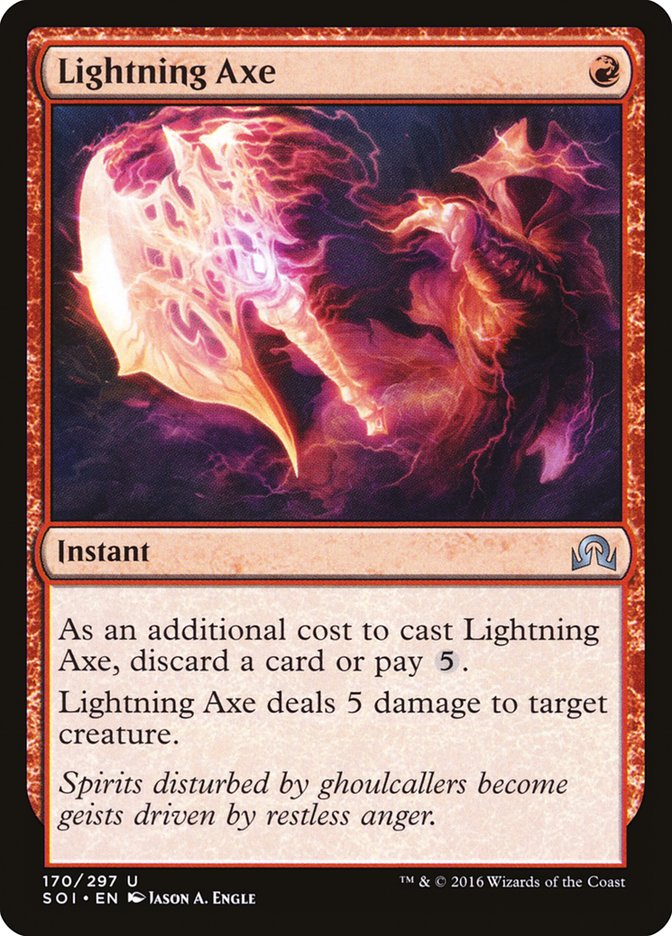 Lightning Axe [Shadows over Innistrad] | Gear Gaming Bentonville