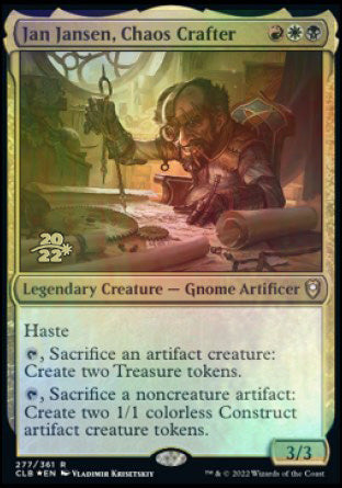 Jan Jansen, Chaos Crafter [Commander Legends: Battle for Baldur's Gate Prerelease Promos] | Gear Gaming Bentonville