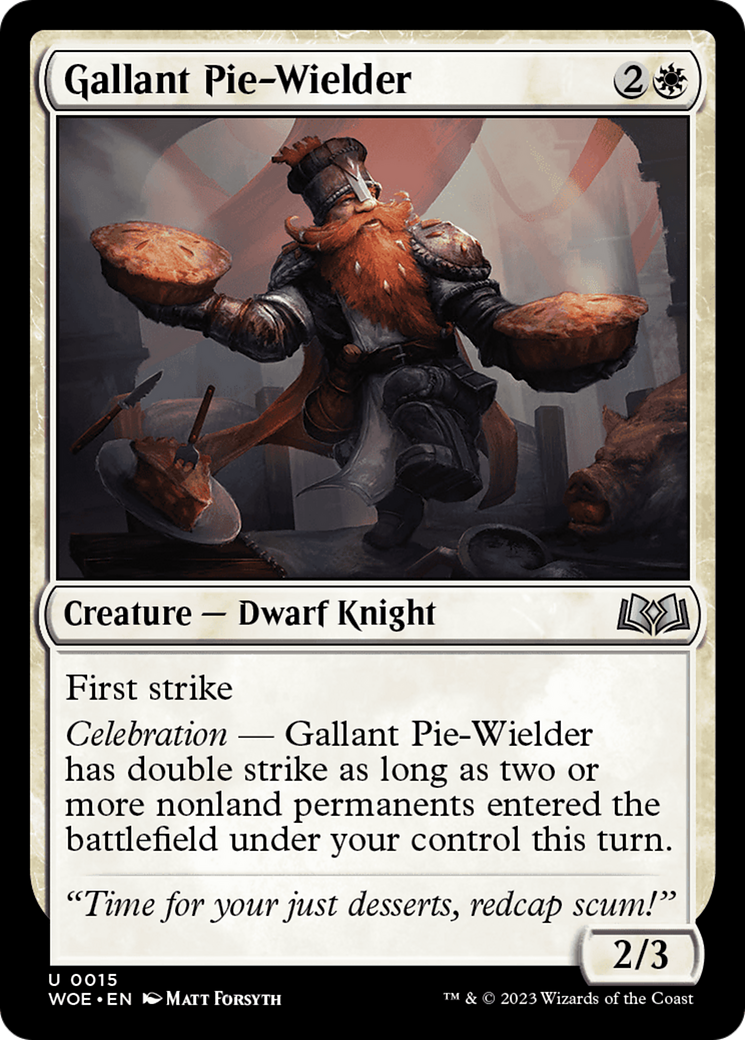 Gallant Pie-Wielder [Wilds of Eldraine] | Gear Gaming Bentonville