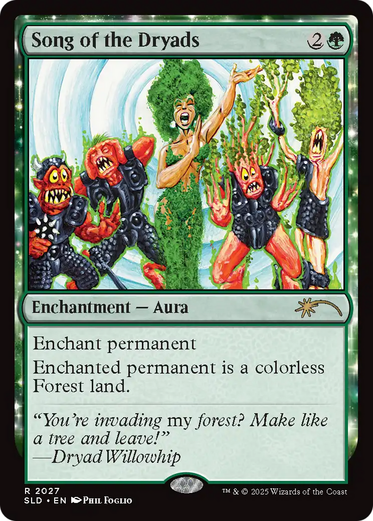 Song of the Dryads (2027) (Rainbow Foil) [Secret Lair Drop Series] | Gear Gaming Bentonville