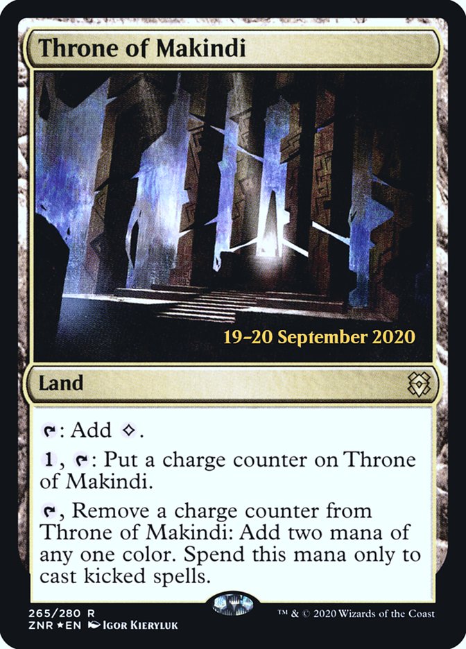 Throne of Makindi [Zendikar Rising Prerelease Promos] | Gear Gaming Bentonville