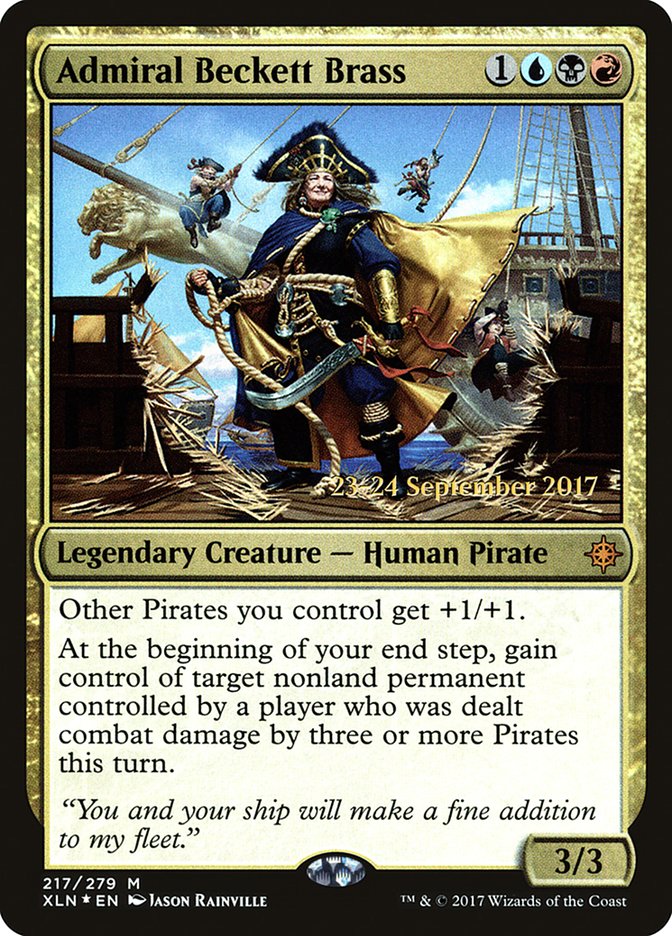 Admiral Beckett Brass [Ixalan Prerelease Promos] | Gear Gaming Bentonville