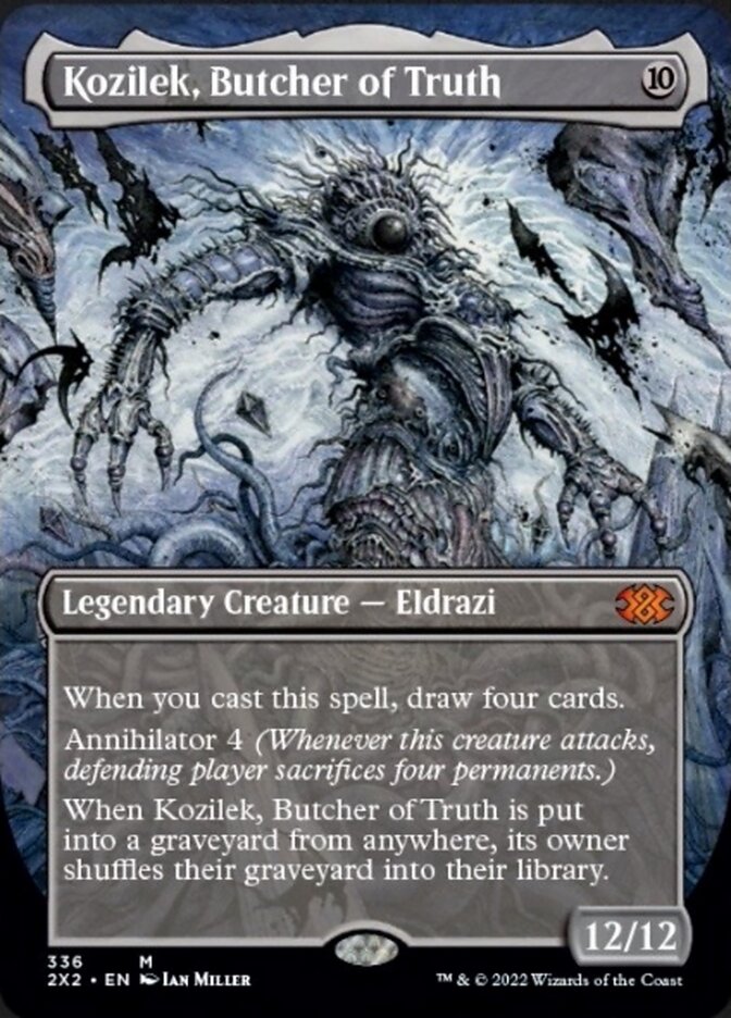 Kozilek, Butcher of Truth (Borderless Alternate Art) [Double Masters 2022] | Gear Gaming Bentonville