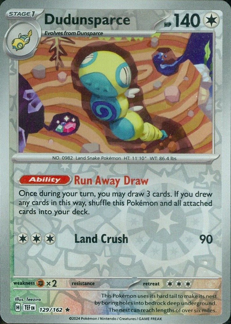 Dudunsparce (129/162) [Scarlet & Violet: Temporal Forces] | Gear Gaming Bentonville