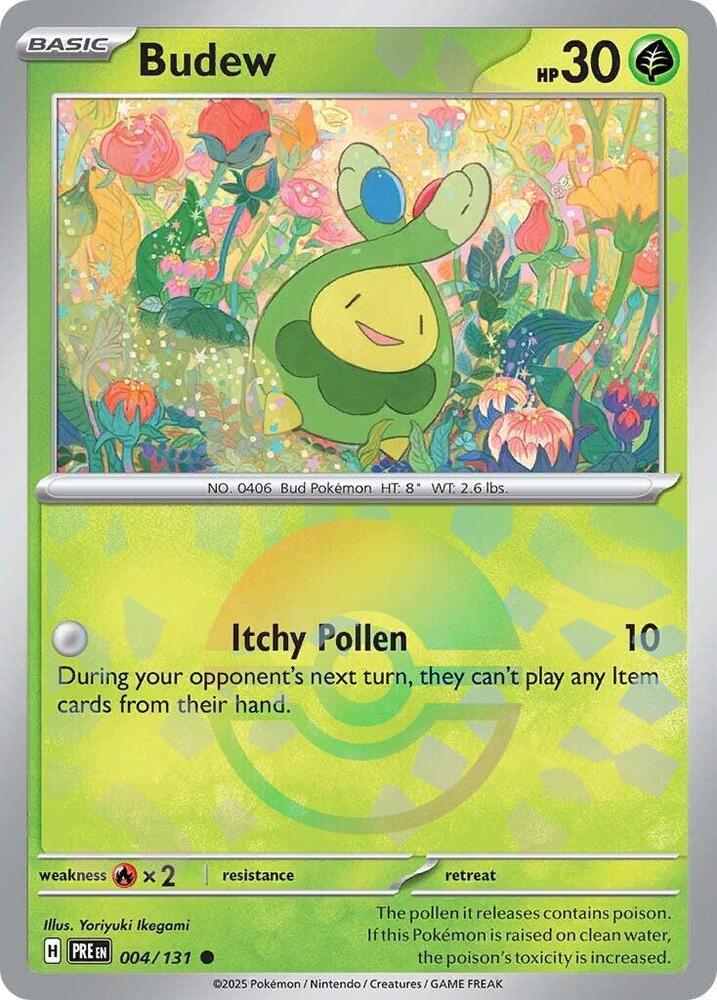 Budew (004/131) (Poke Ball Pattern) [Scarlet & Violet: Prismatic Evolutions] | Gear Gaming Bentonville