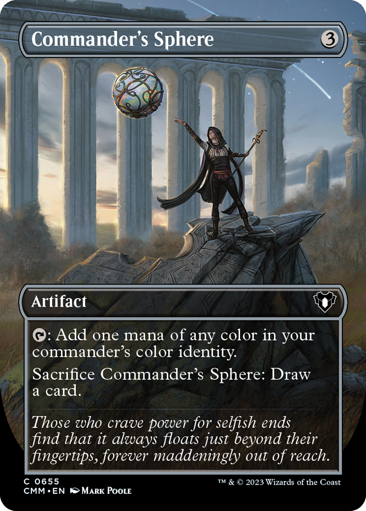 Commander's Sphere (Borderless Alternate Art) [Commander Masters] | Gear Gaming Bentonville