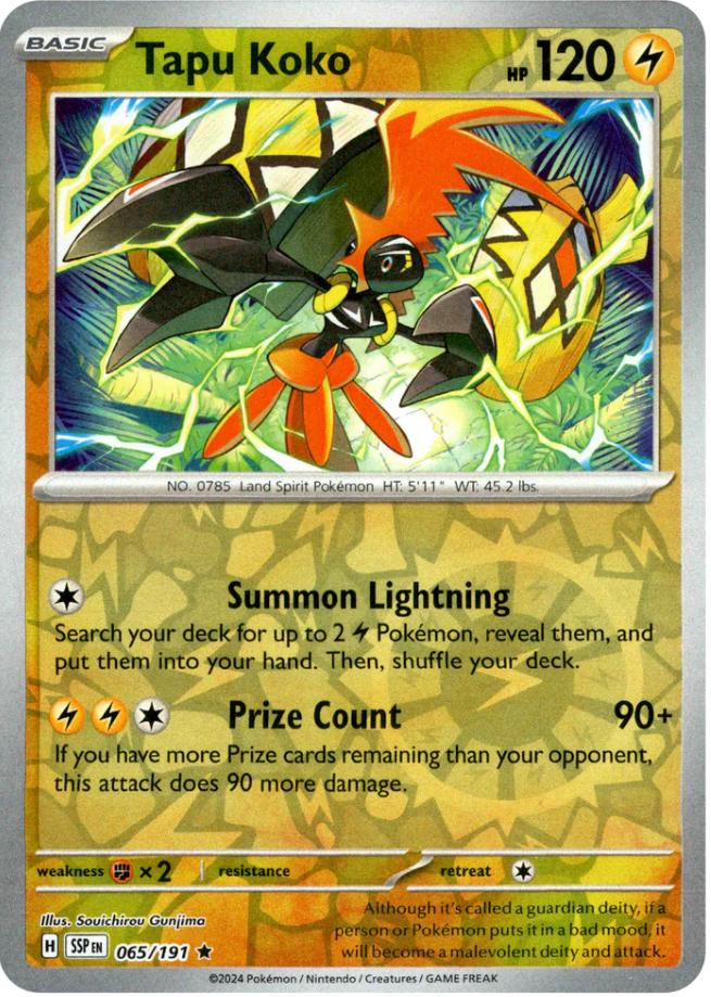 Tapu Koko (065/191) [Scarlet & Violet: Surging Sparks] | Gear Gaming Bentonville