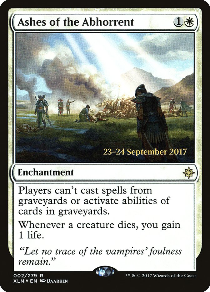 Ashes of the Abhorrent [Ixalan Prerelease Promos] | Gear Gaming Bentonville