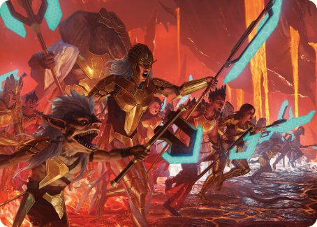 Roar of Resistance Art Card [Phyrexia: All Will Be One Art Series] | Gear Gaming Bentonville