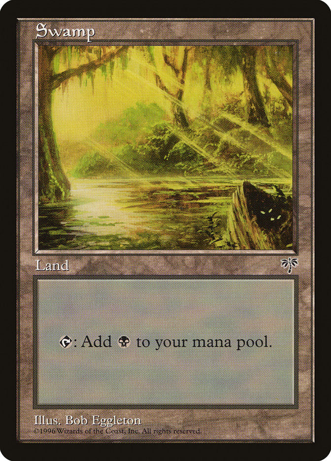 Swamp (Two Sets of Eyes Bottom Right) [Mirage] | Gear Gaming Bentonville