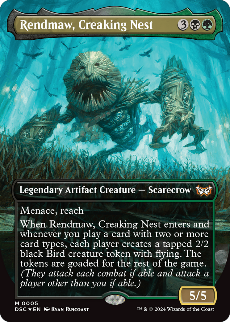 Rendmaw, Creaking Nest (Borderless) [Duskmourn: House of Horror Commander] | Gear Gaming Bentonville