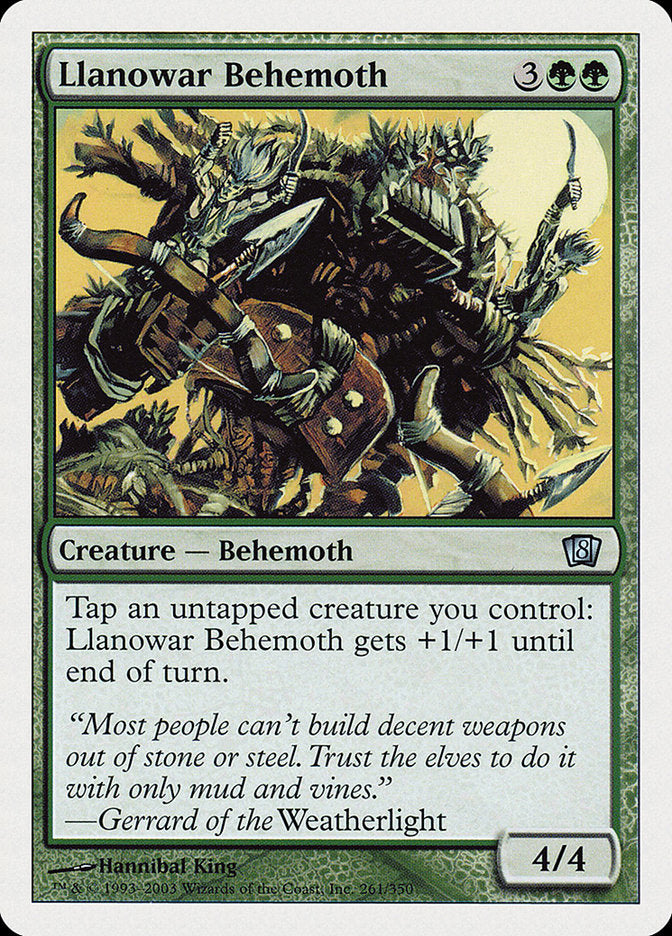 Llanowar Behemoth (8th Edition) [Oversize Cards] | Gear Gaming Bentonville