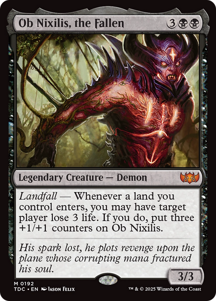 Ob Nixilis, the Fallen [Tarkir: Dragonstorm Commander] | Gear Gaming Bentonville