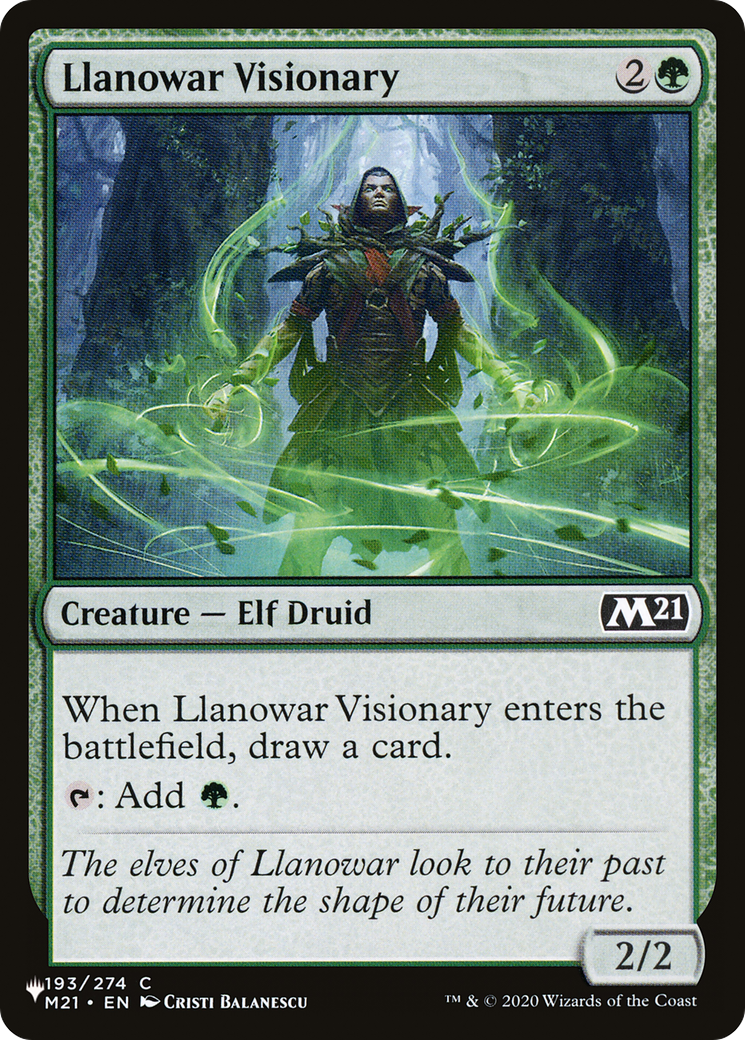 Llanowar Visionary [The List Reprints] | Gear Gaming Bentonville