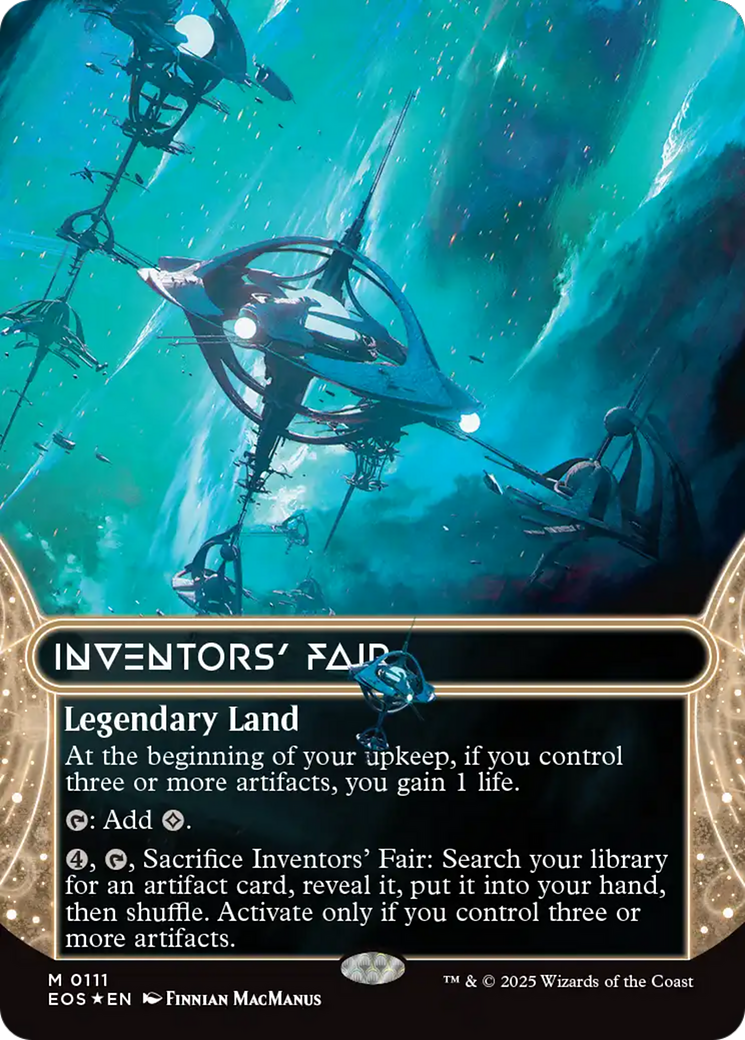 Inventors' Fair (0111) (Borderless) (Galaxy Foil) [Edge of Eternities: Stellar Sights] | Gear Gaming Bentonville