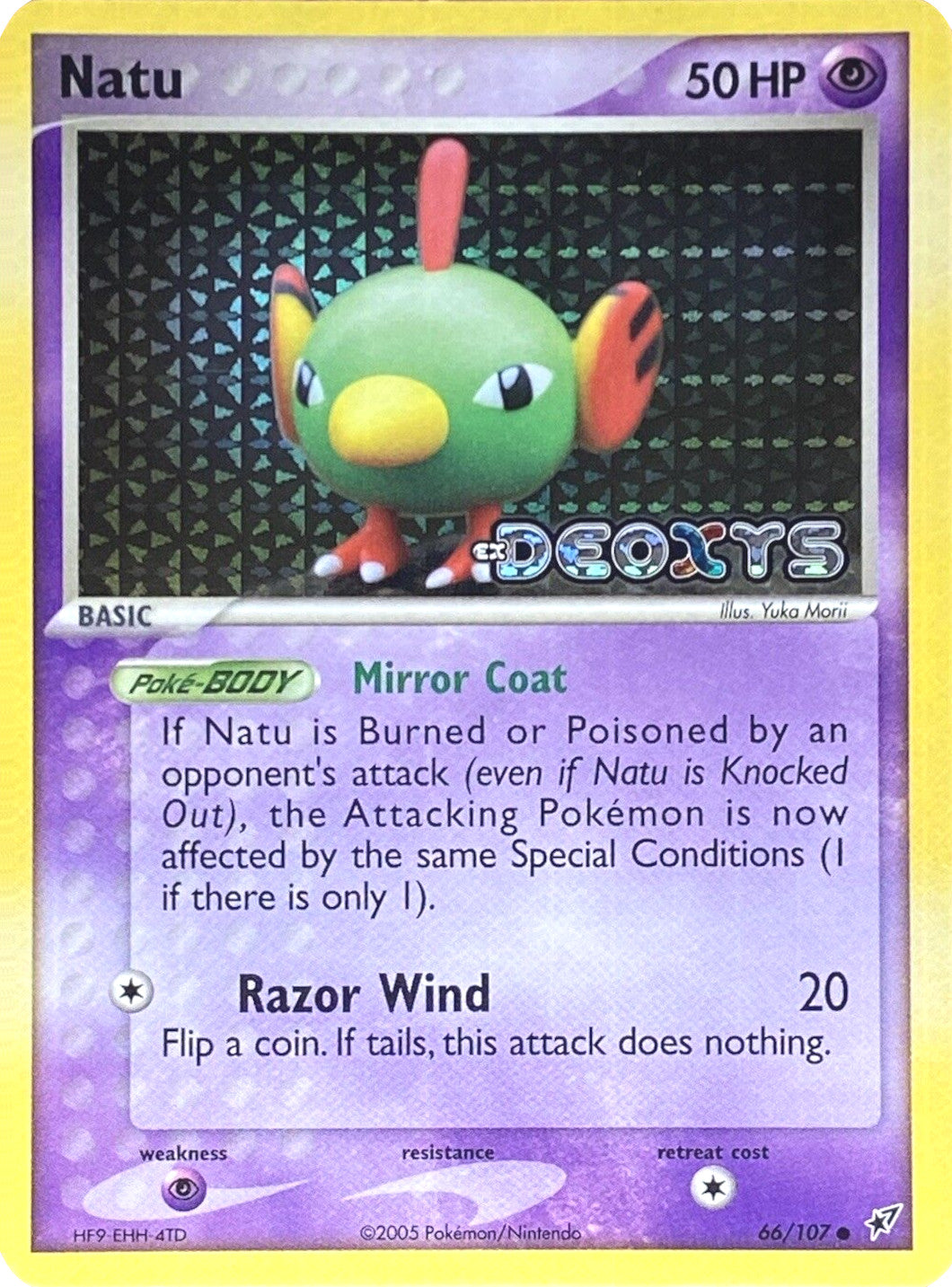 Natu (66/107) (Stamped) [EX: Deoxys] | Gear Gaming Bentonville