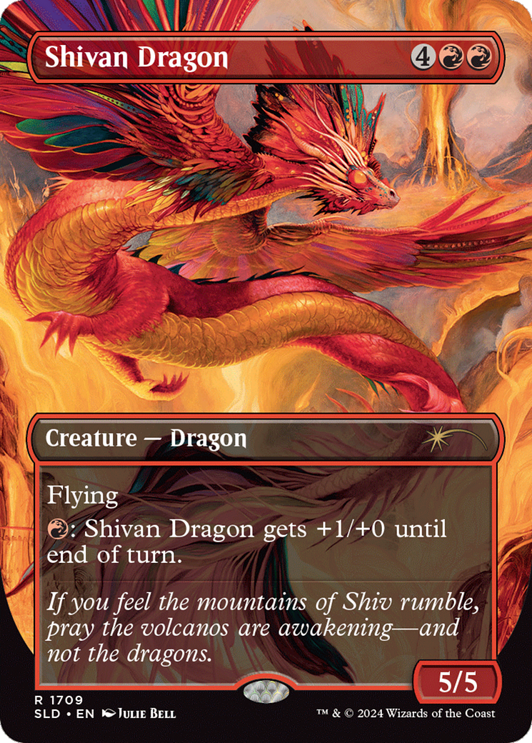 Shivan Dragon (Rainbow Foil) [Secret Lair Drop Series] | Gear Gaming Bentonville