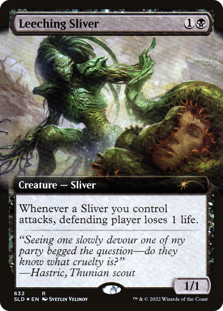 Leeching Sliver (Extended Art) [Secret Lair Drop Promos] | Gear Gaming Bentonville