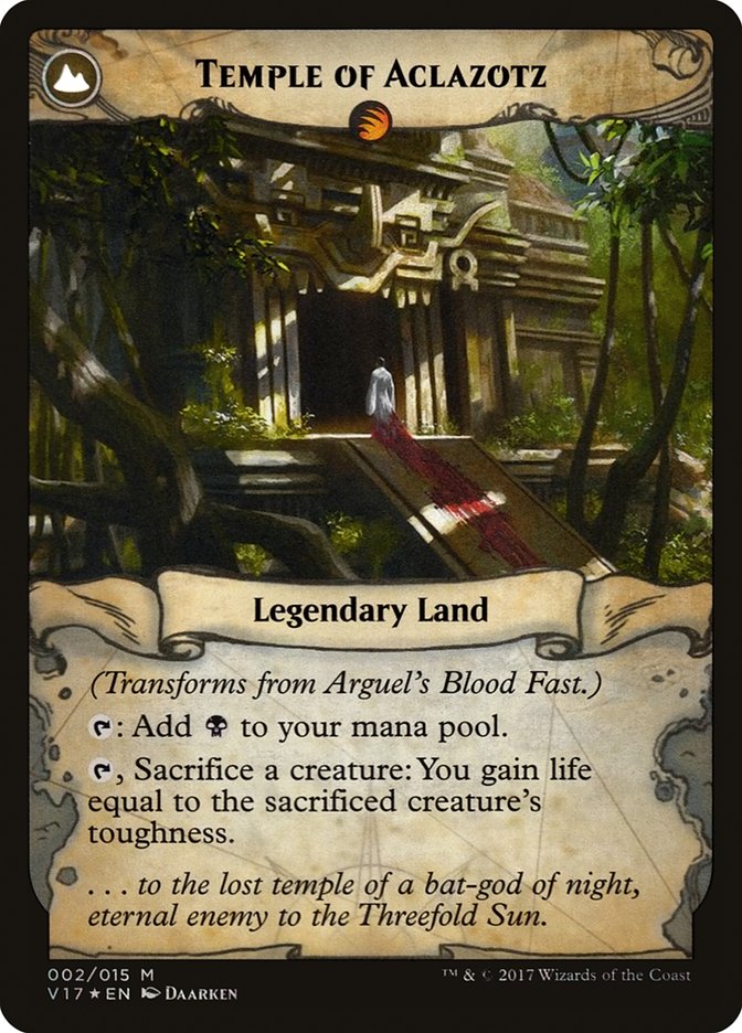 Arguel's Blood Fast // Temple of Aclazotz [From the Vault: Transform] | Gear Gaming Bentonville