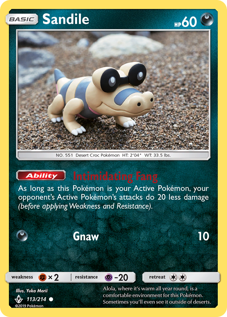 Sandile (113/214) [Sun & Moon: Unbroken Bonds] | Gear Gaming Bentonville
