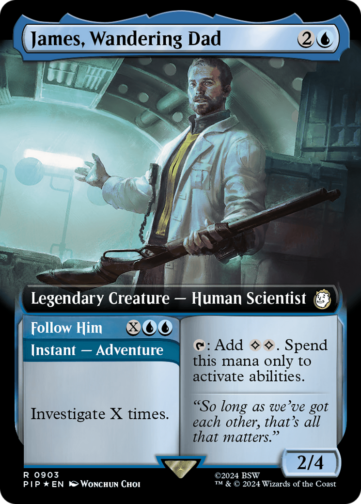 James, Wandering Dad // Follow Him (Extended Art) (Surge Foil) [Fallout] | Gear Gaming Bentonville