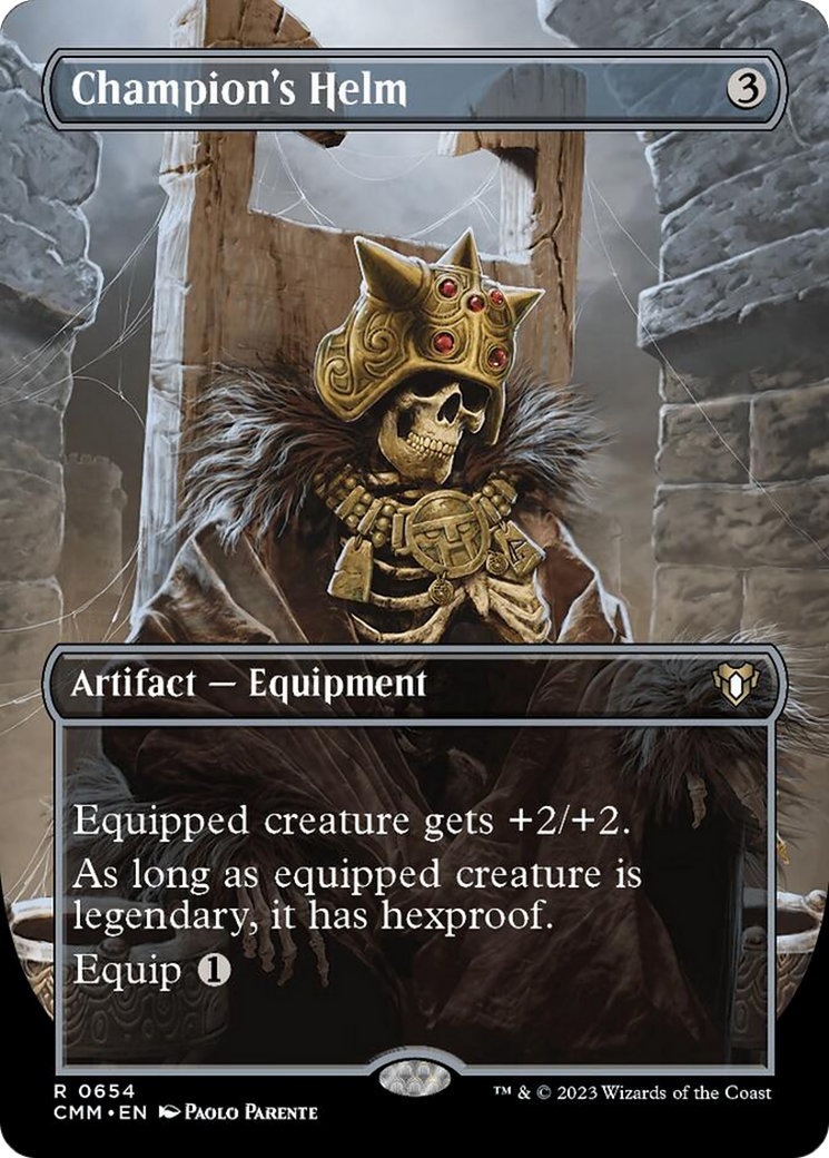 Champion's Helm (Borderless Alternate Art) [Commander Masters] | Gear Gaming Bentonville