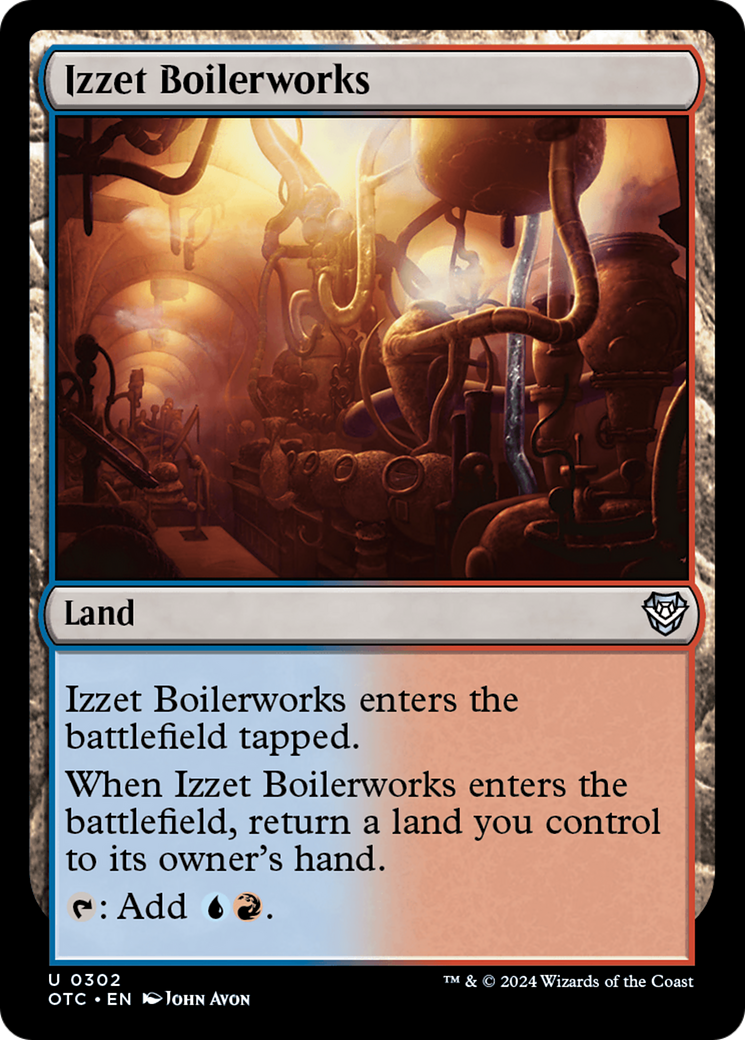 Izzet Boilerworks [Outlaws of Thunder Junction Commander] | Gear Gaming Bentonville