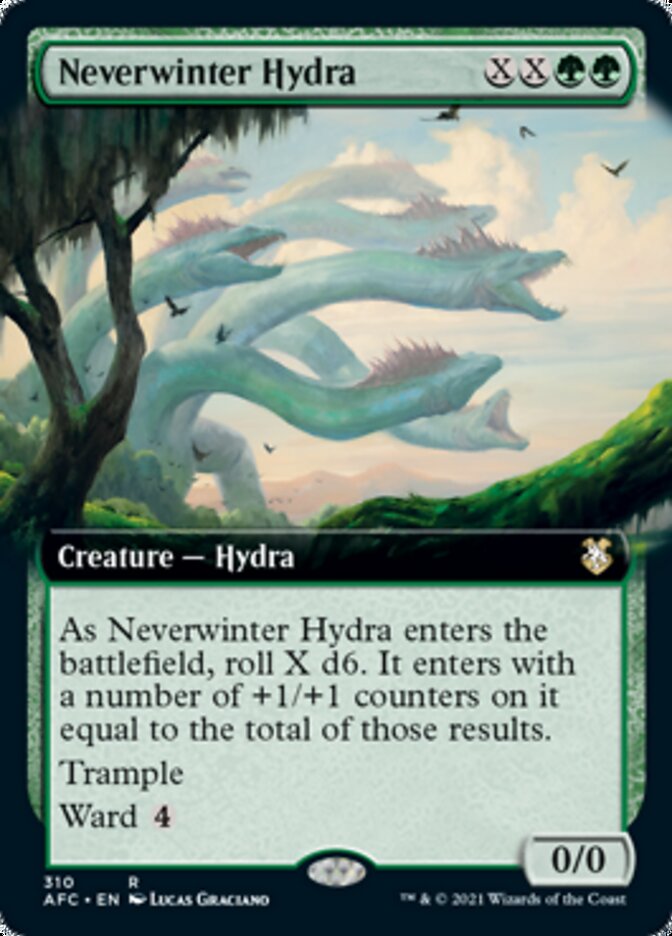 Neverwinter Hydra (Extended Art) [Dungeons & Dragons: Adventures in the Forgotten Realms Commander] | Gear Gaming Bentonville