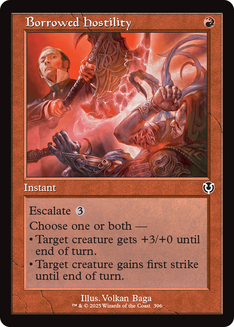 Borrowed Hostility (Retro Frame) [Innistrad Remastered] | Gear Gaming Bentonville