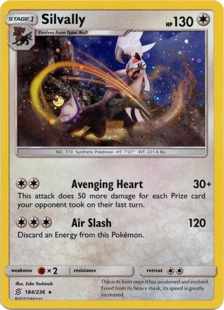 Silvally (184/236) (Cosmos Holo) [Sun & Moon: Unified Minds] | Gear Gaming Bentonville