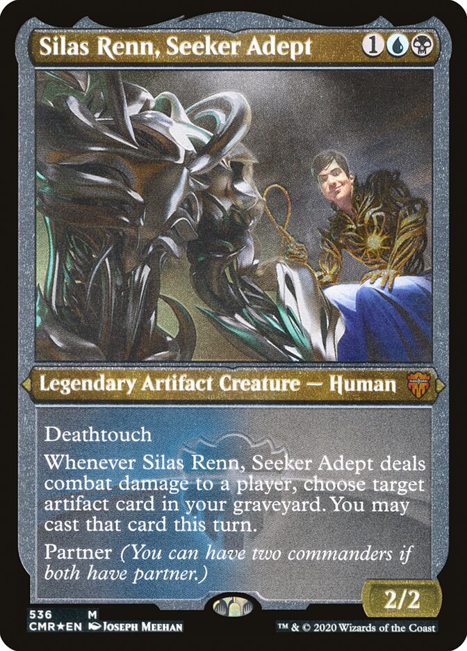 Silas Renn, Seeker Adept (Etched) [Commander Legends] | Gear Gaming Bentonville