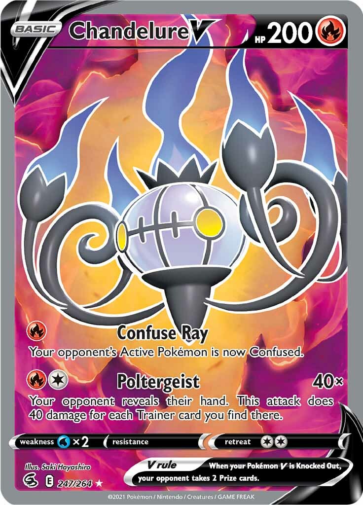 Chandelure V (247/264) [Sword & Shield: Fusion Strike] | Gear Gaming Bentonville