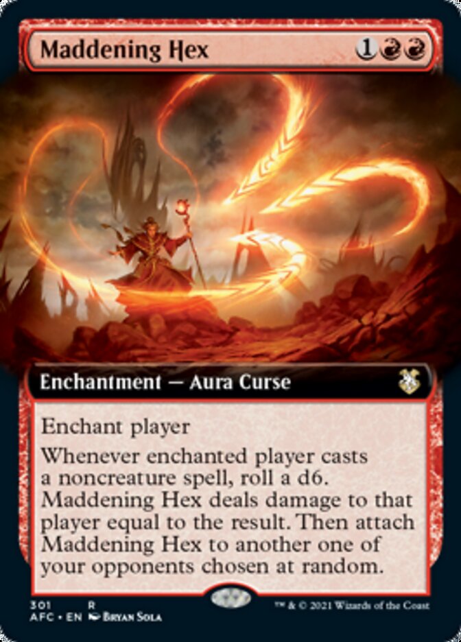Maddening Hex (Extended Art) [Dungeons & Dragons: Adventures in the Forgotten Realms Commander] | Gear Gaming Bentonville