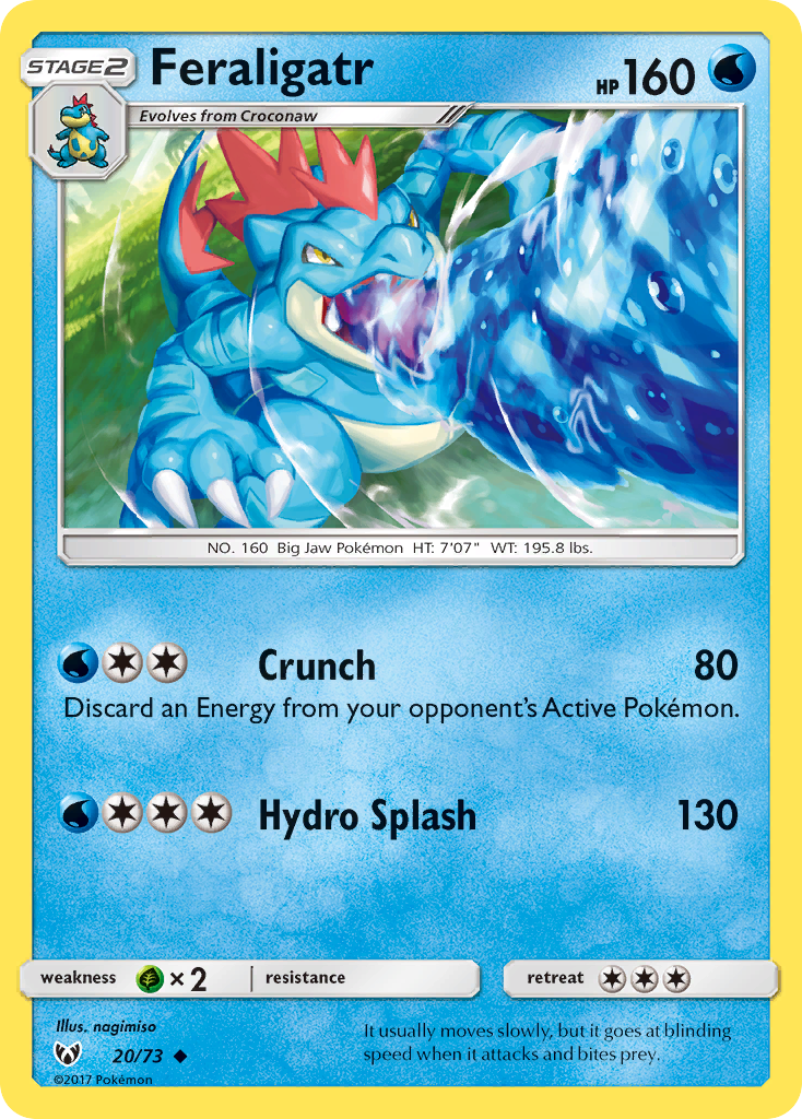 Feraligatr (20/73) [Sun & Moon: Shining Legends] | Gear Gaming Bentonville