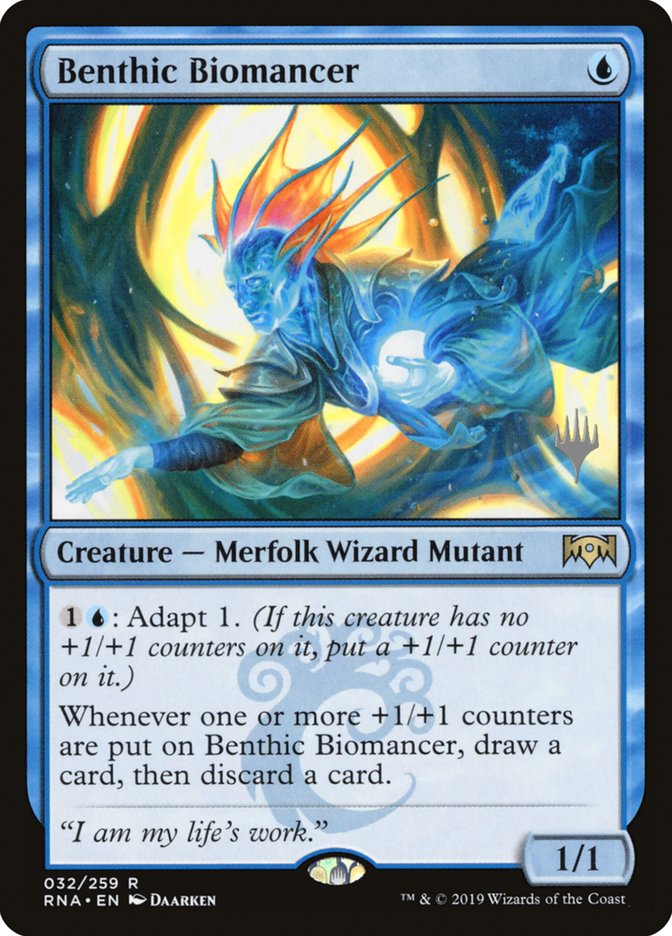 Benthic Biomancer (Promo Pack) [Ravnica Allegiance Promos] | Gear Gaming Bentonville