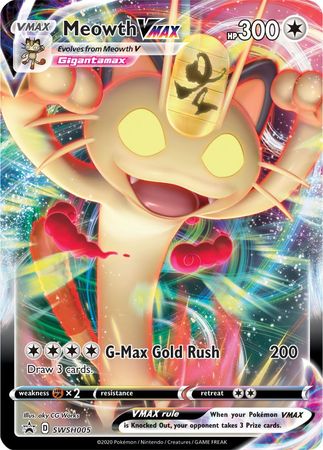 Meowth VMAX (SWSH005) (Jumbo Card) [Sword & Shield: Black Star Promos] | Gear Gaming Bentonville