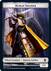 Eldrazi Spawn // Human Soldier Double-Sided Token [Innistrad: Midnight Hunt Commander Tokens] | Gear Gaming Bentonville