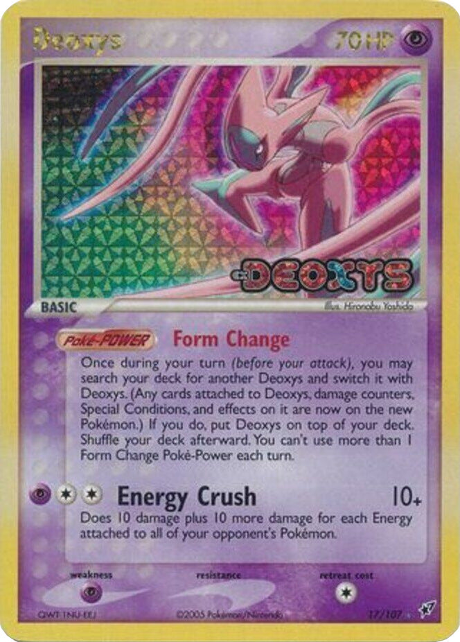 Deoxys (17/107) (Stamped) [EX: Deoxys] | Gear Gaming Bentonville