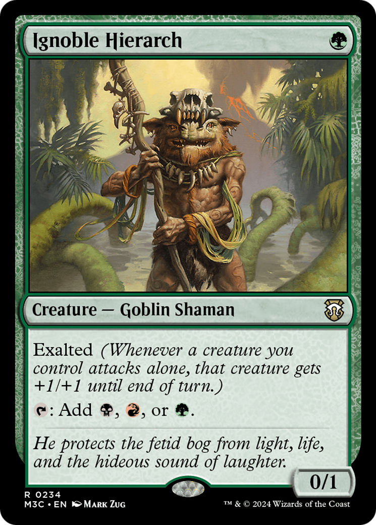 Ignoble Hierarch (Ripple Foil) [Modern Horizons 3 Commander] | Gear Gaming Bentonville