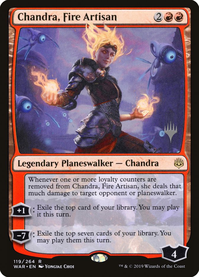 Chandra, Fire Artisan (Promo Pack) [War of the Spark Promos] | Gear Gaming Bentonville