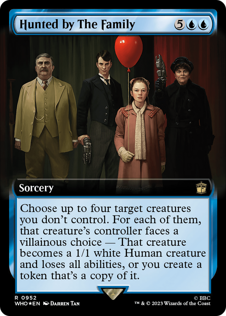 Hunted by The Family (Extended Art) (Surge Foil) [Doctor Who] | Gear Gaming Bentonville